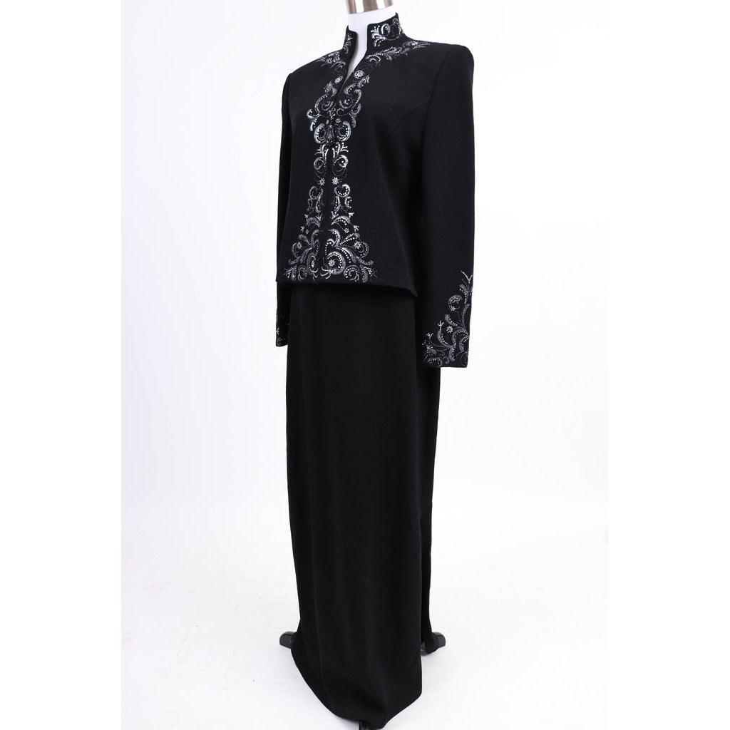 Pre-Owned ST. JOHN 90's Evening Skirt Suit | Size S/M - theREMODA