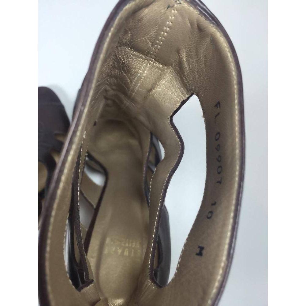Pre-owned STUART WEITZMAN Open-Toe Chain Detail Heels | Size US 10 - theREMODA