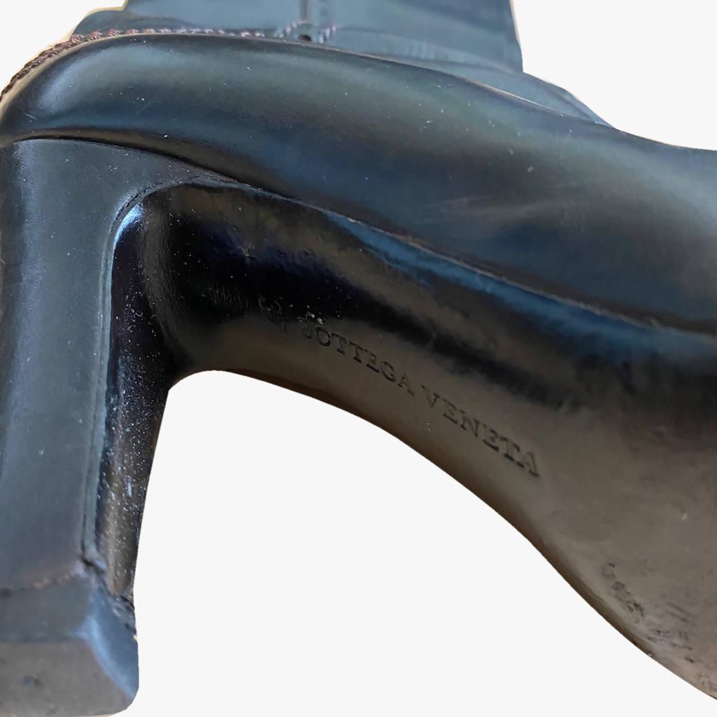 Pre-Owned Vintage BOTTEGA VENETA Black Knee-High Boots - theREMODA