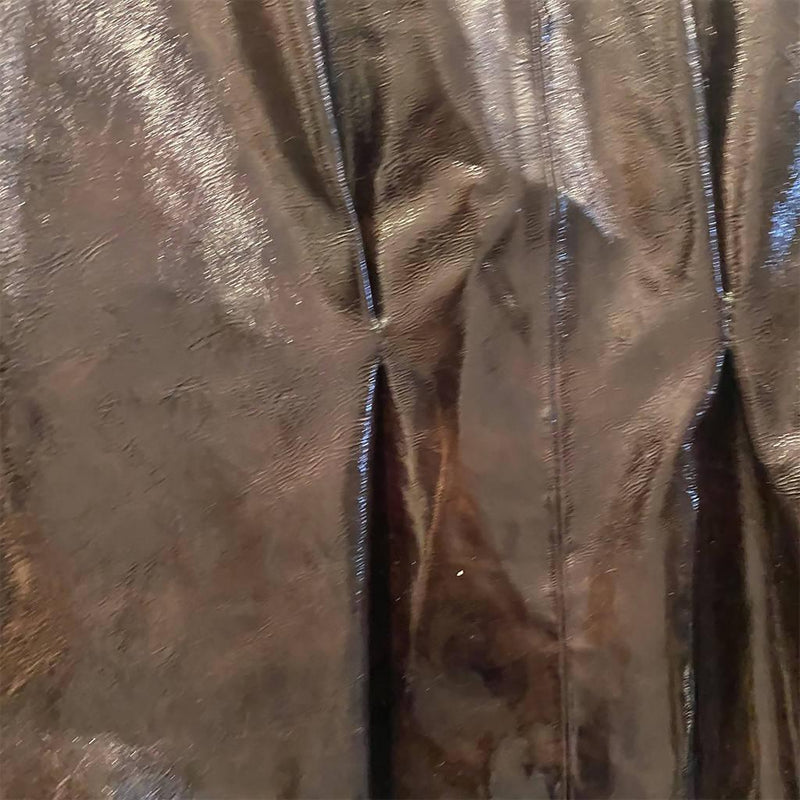 Pre-Owned YVES SAINT LAURENT Patent Leather Jacket | Size 42 - theREMODA