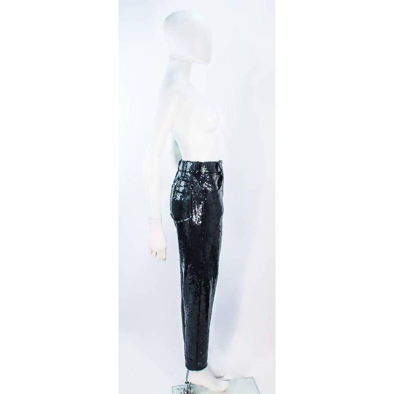 SUITE 101 Black High-Waisted Sequin Pants | Size US 8-10 - theREMODA
