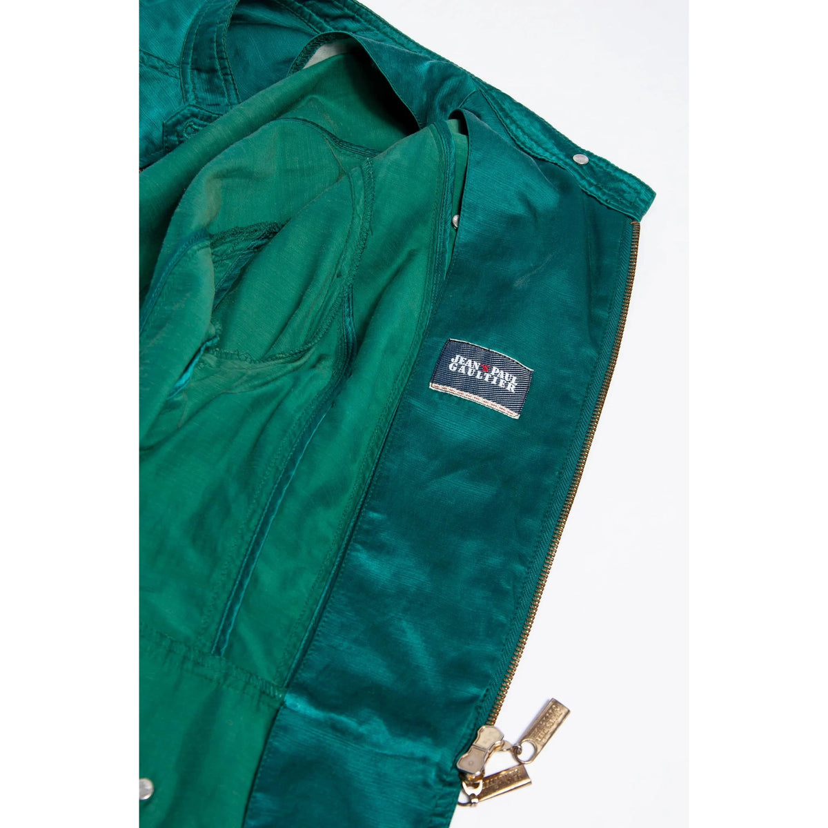 JEAN PAUL GAULTIER Vintage Teal Silk Blend Moto Style Jacket | S/M/L - theREMODA