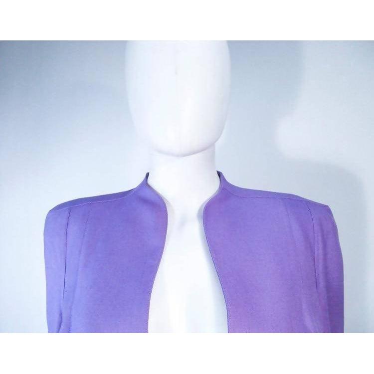 THIERRY MUGLER Lavender Two-Piece Skirt Suit Set | Size 42 - theREMODA