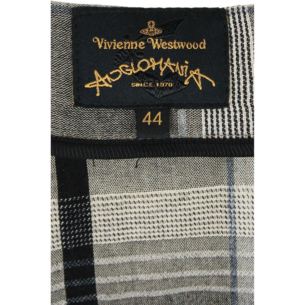 VIVIENNE WESTWOOD Anglomania Vintage Grey and Black Plaid Skirt | UK 44 - theREMODA
