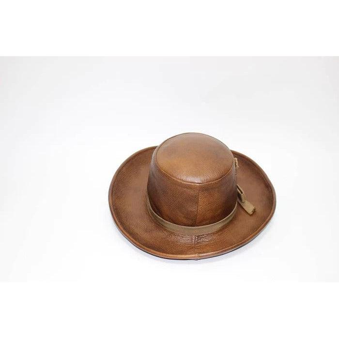 YVES SAINT LAURENT 70s Leather Hat - theREMODA