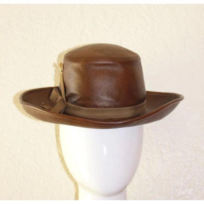 YVES SAINT LAURENT 70s Leather Hat - theREMODA