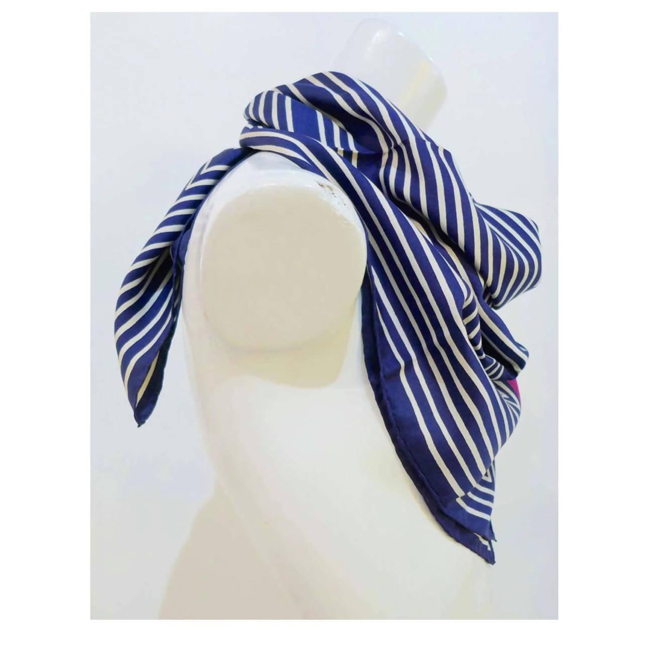 Absolutely buying stunning YSL Navy Scarf