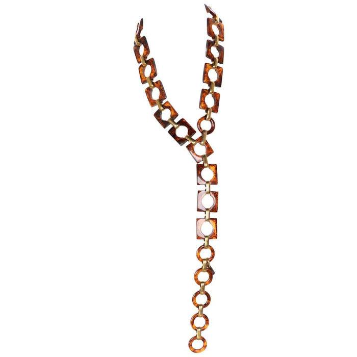 Yves Saint Laurent Lucite Belt Necklace - theREMODA
